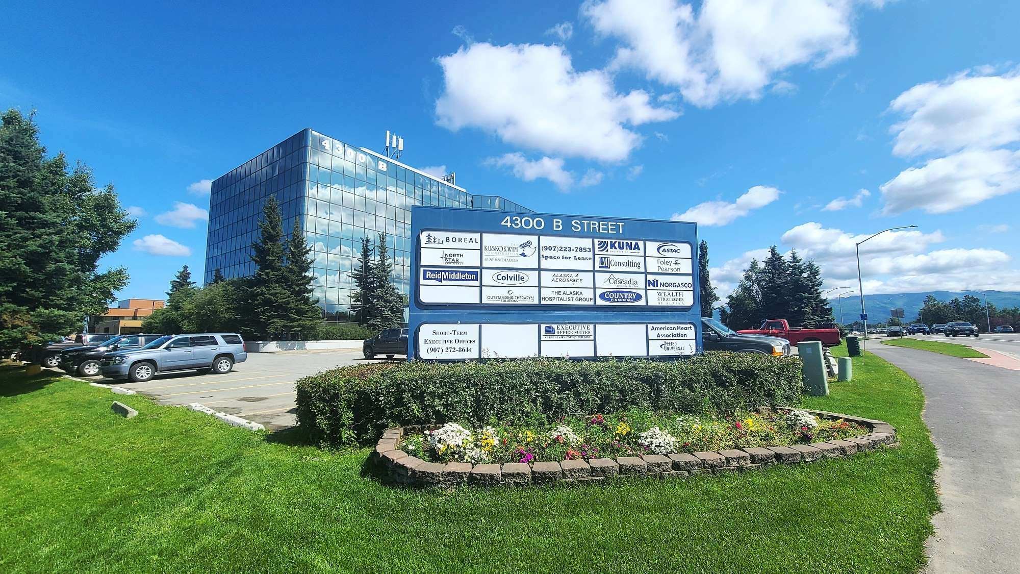 The Alaska Energy Building and Monument Sign